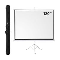 Combo Pantalla Ecran 120 Pulgadas con Trípode  Regulable Evox + Funda Gruesa de Transporte