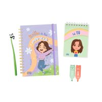 Pack Ingenial para adolescentes Ariana: diario, libreta, resaltadores y lapicero