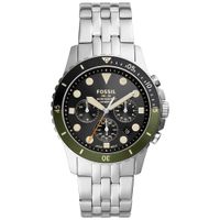 Reloj Fossil FB-01 FS5864 Para Hombre Fecha Cronometro Acero Inoxidable Dial Negro