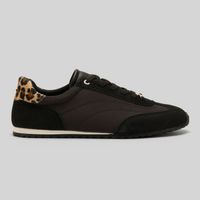 Zapatillas Urbanas Mujer Malabar Collection Flat Negro