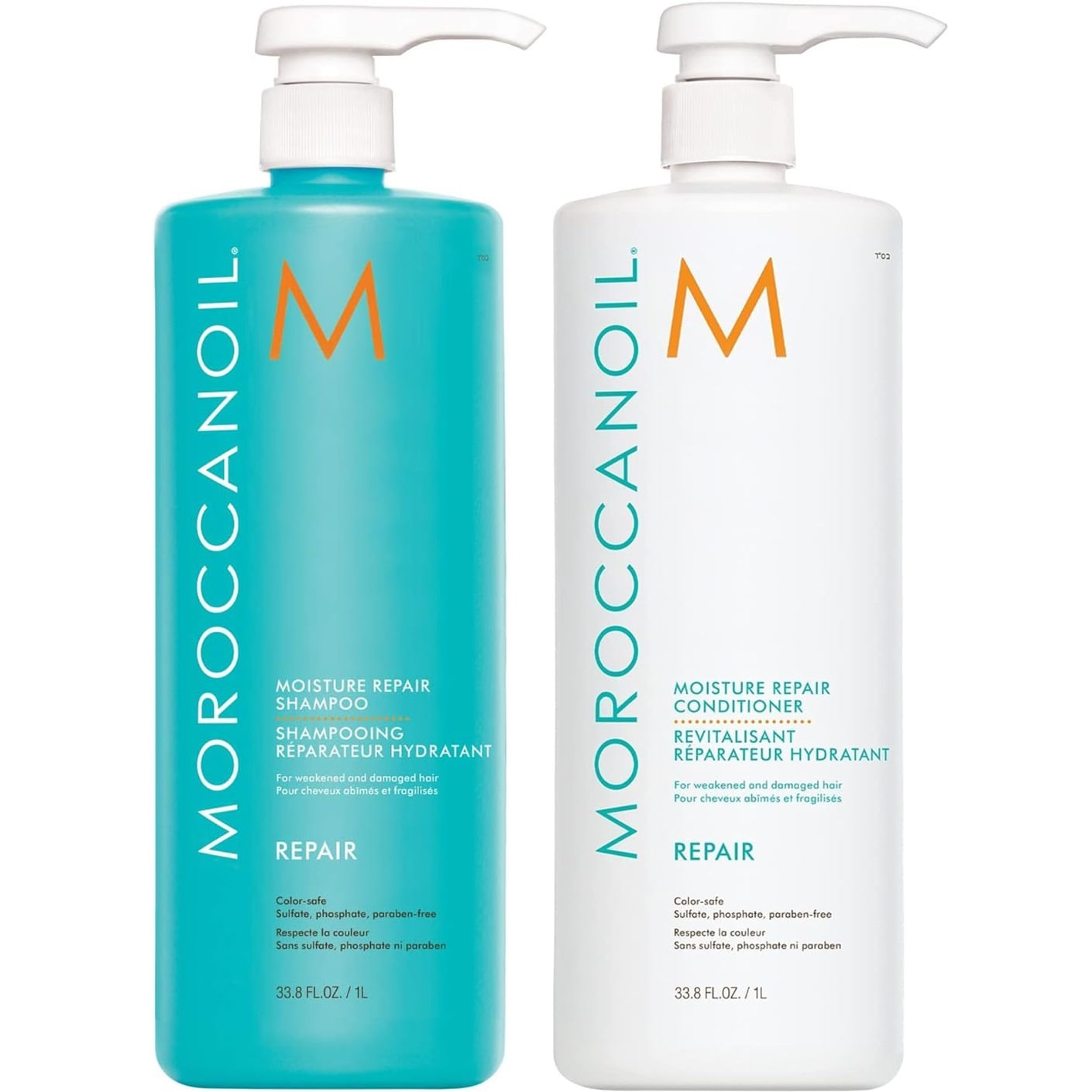Shampoo Reparador 1000ml + Acondicionador Moroccanoil Repair