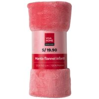 Manta Flannel Infantil Girl VIVA HOME
