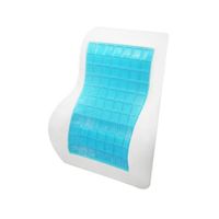 Cojín lumbar Viscoelástico Alto con Gel y funda Negra