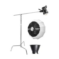 Combo Luz Continua Godox SL60IID + Parante Cstand 270CS + Softbox Lantern CS-65T