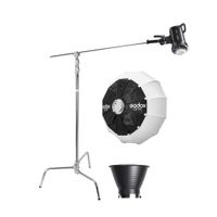 Luz Continua Godox SL100D + Parante Cstand 270CS + Softbox Lantern CS-65T