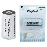 Bateria de Litio recargable Tipo D 1.5V 7500mah Pila D LR20 USB C