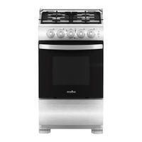 Cocina De Piso a Gas 52 Cm Inoxidable Mabe CMP5140FX1