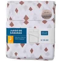 Juego de Sábanas Marruecos Home 2 Plazas DECO HOME