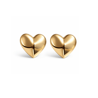 ARETES CORAZON DORADO II