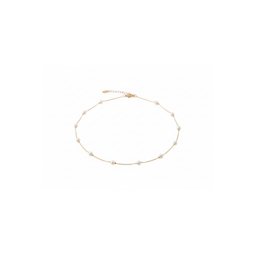 COLLAR CON PERLAS DORADO