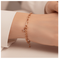 PULSERA CADENA CON DIJE ESTRELLA DORADA
