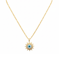 COLLAR OJO TURCO RADIANTE DORADO