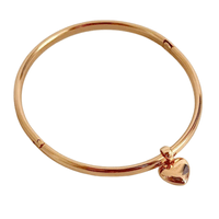 BRAZALETE CORAZON DORADO MUJER