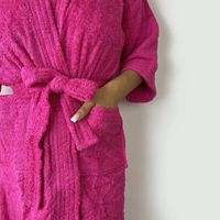 Salida de baño ¨S¨ Color Fucsia de 380 GR - 100 % algodón nacional