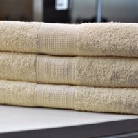 Toalla de baño 140 x 70 cm Crema de 410 Gr