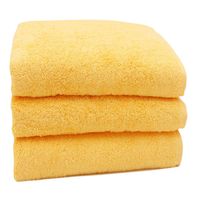 Pack de 3 toallas 30 x 30 Amarillo de 410 gr