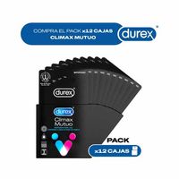 Pack x12 cajas Durex Clímax Mutuo x 3unid