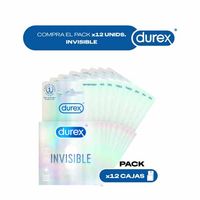 Pack x12 cajas Durex Invisible