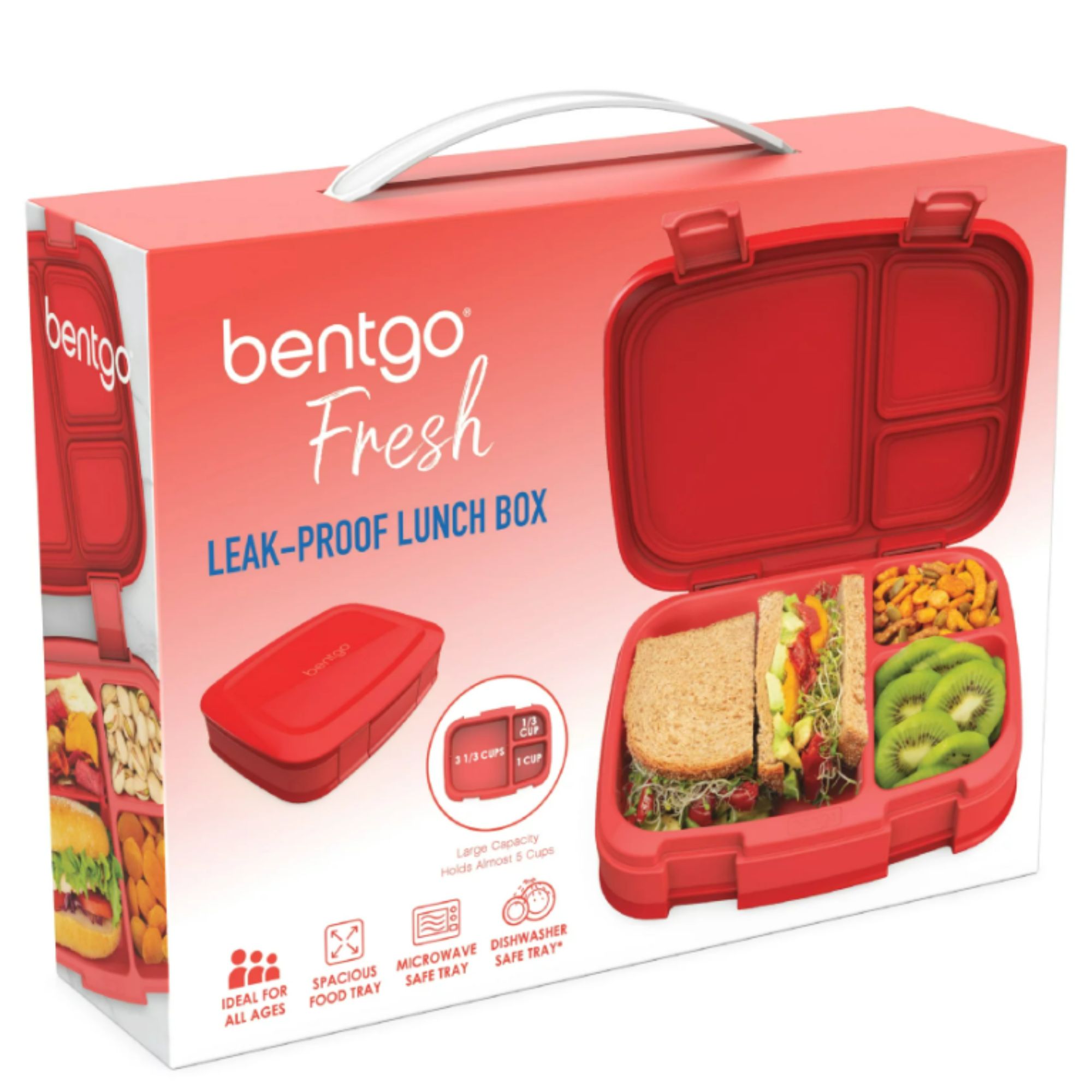 Lonchera Bentgo Fresh Lunch Box Adultos - Rojo