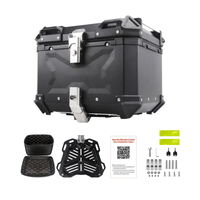 Cajuela de Aluminio de 55L de Capacidad y Respaldar para Moto MOTOON