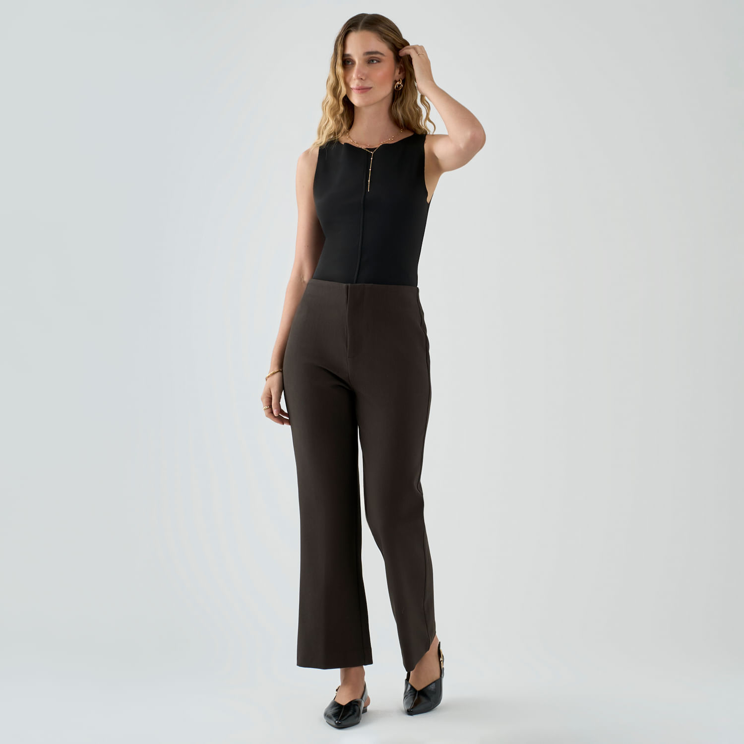 Pantalón Mujer Recto Malabar