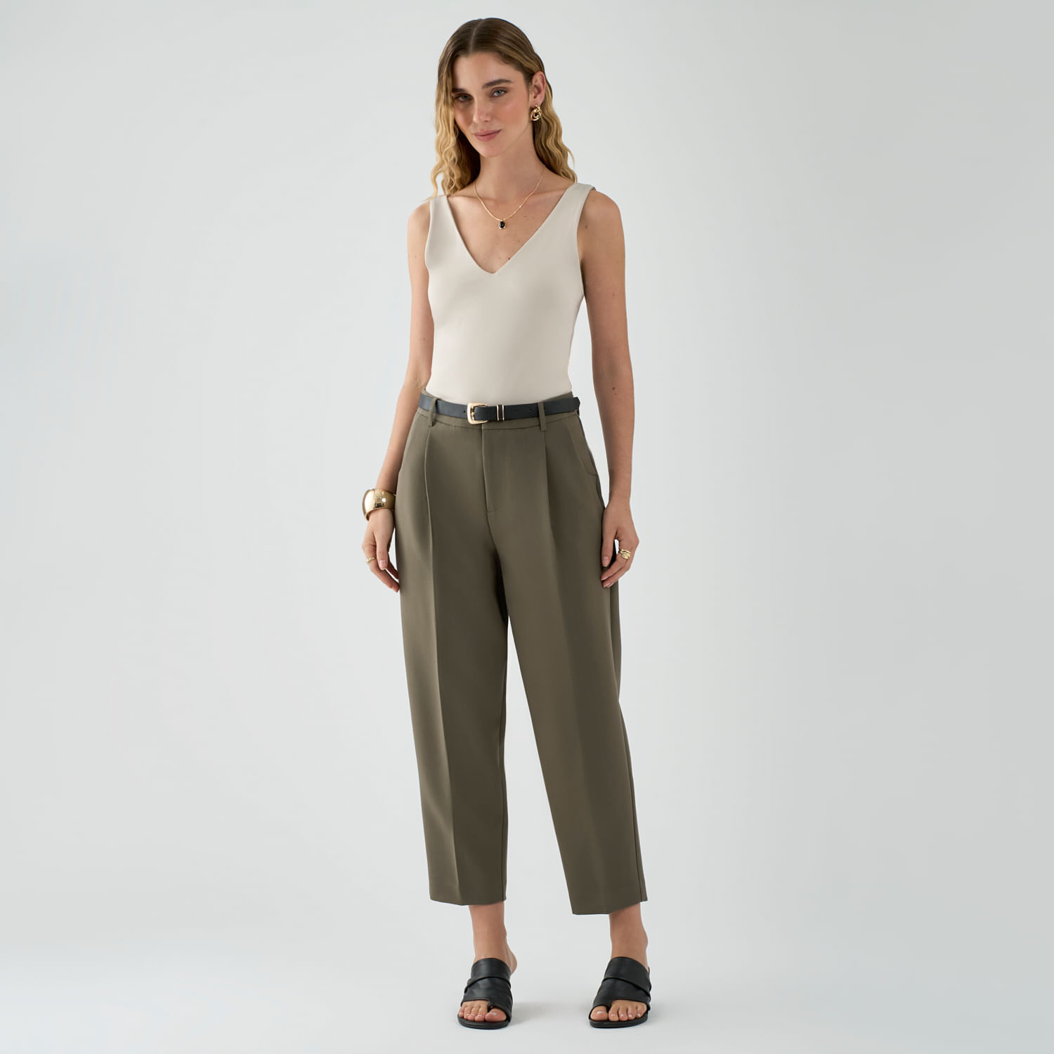 Pantalón Mujer Belt Malabar