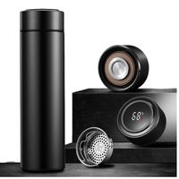 Termo inteligente acero inoxidable botella con sensor - Negro