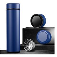 Termo inteligente acero inoxidable botella con sensor - Azul