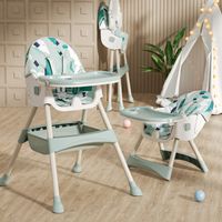 SILLA DE COMER BABYKISS PLEGABLE COLOR JADE