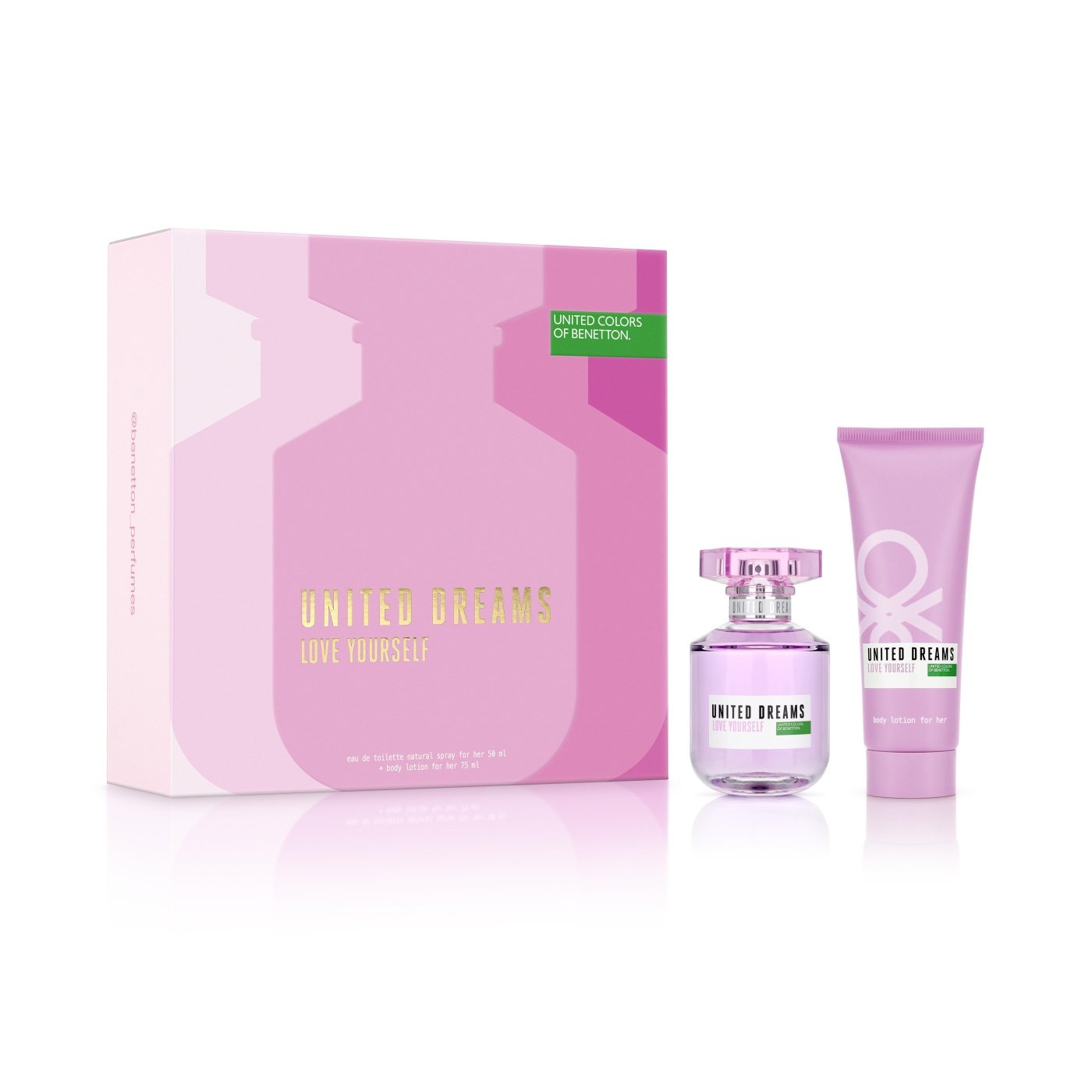 BENNETON UD LOVE YOURSELF EDT 50ML + BODY LOTION 75ML