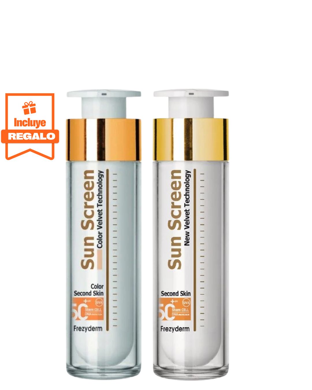 Pack Frezyderm de Protección Solar Velvet Face SPF50+ con y sin color