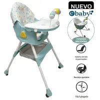 Silla de Comer para bebé Asiento Reclinable con Ruedas DALI Verde