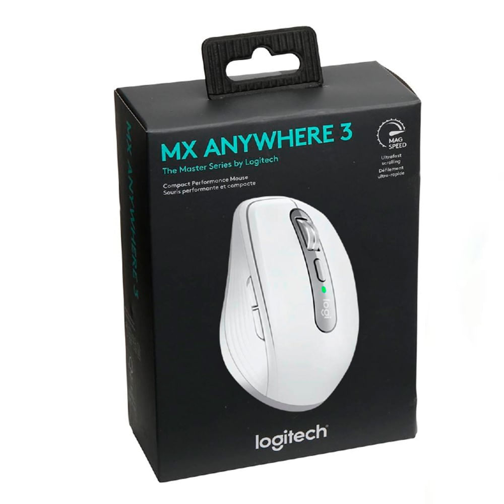 Mouse Logitech MX Anywhere 3S, inalámbrico, Bluetooth, 8K DPI, silencioso Blanco