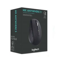 Mouse Logitech MX Anywhere 3S, inalámbrico, Bluetooth, 8K DPI, silencioso Negro