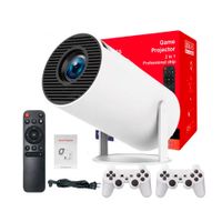 Proyector Portátil F300 Max  Android Wifi 20,000 juegos mandos inalámbricos