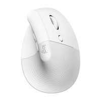 Mouse Logitech Lift Vertical Wireless para Oficina - Color Blanco