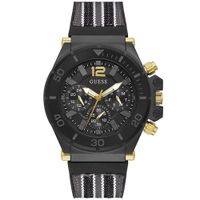 Reloj Guess Pilot GW0415G3 Multifuncional Acero Inoxidable Gunmetal Correa de Silicona y Nylon