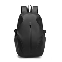 Mochila de Motocicleta Negro Casual Hombre Portalaptop 17pulg Textil Oxford