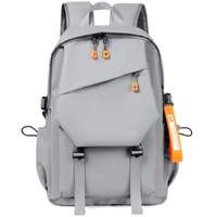 Mochila de Negocios Casual Gris Casual Hombre Portalaptop 17pulg (46×32×15) Nailon Importado