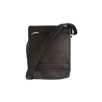 Morral de Negocios Marron Casual Hombre Portatablet 9pulg (23x19x5) Cuero Liso