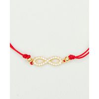 PULSERA HILO ROJO INFINITO GOLD