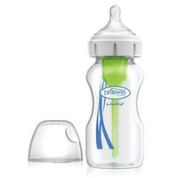 Biberón Vidrio Options+ Boca Ancha, 9oz/ 270ml