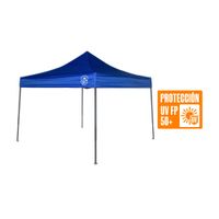 Toldo Desplegable Protección UV FPS50+ 300x300cm Azul Orange