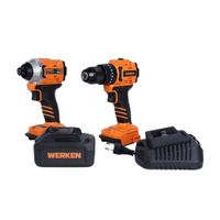 Taladro Percutor 20V + Atornillador de impacto 230Nm Br Werken