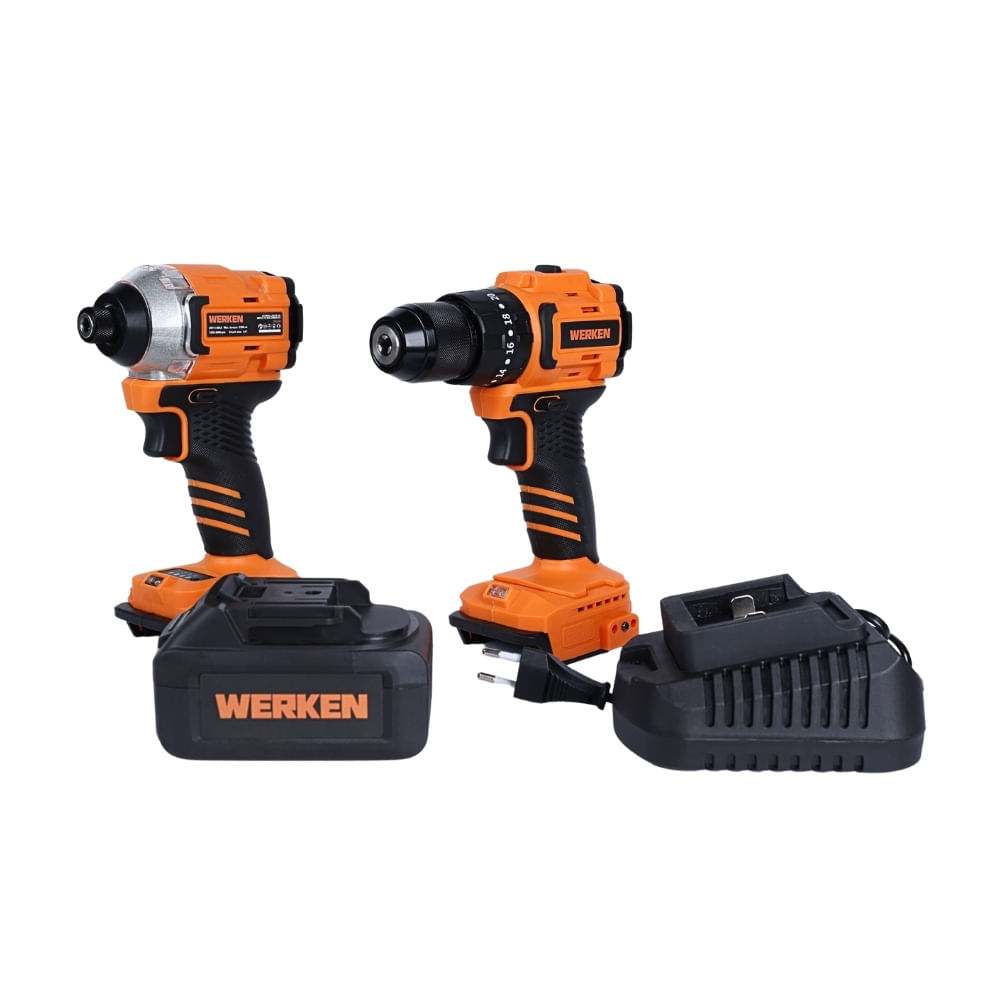 Taladro Percutor 20V + Atornillador de impacto 230Nm Br Werken
