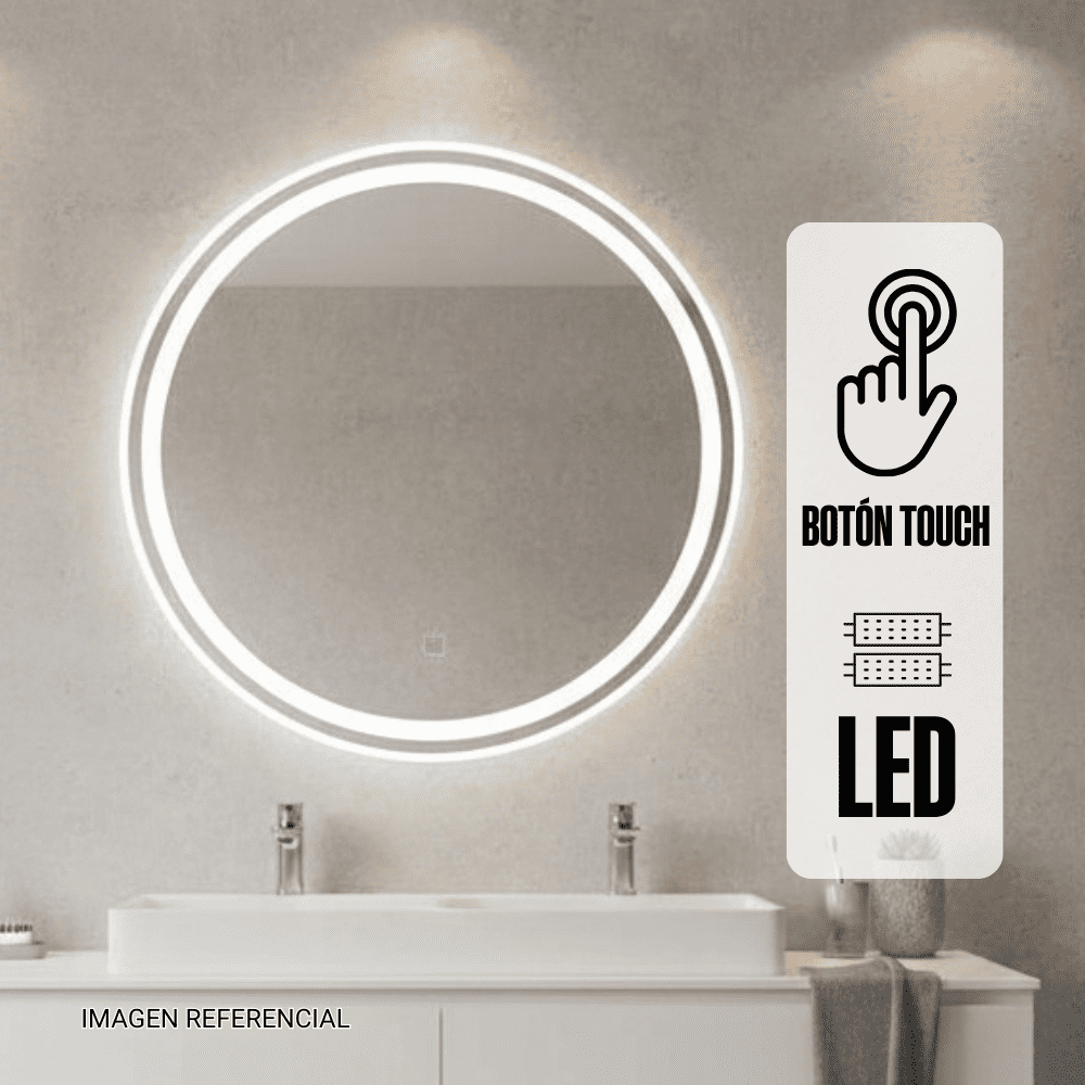 Espejo led Sidney blanco