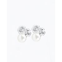 ARETE CIRCLE SHINE SILVER 4 MM PEARL