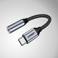 Cable Hembra UGREEN USB Tipo C a 3.5mm  10cm (Gray) AV142