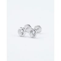 ARETE ROSETA ZIRCON SILVER 5MM