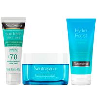 Combo Neutrogena Exfo 141gr + Humectante 50gr + Oleo F 40gr